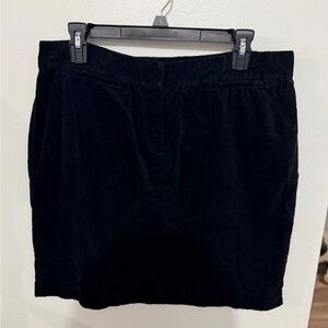 J. Jill Little Black Velvet Mini Skirt